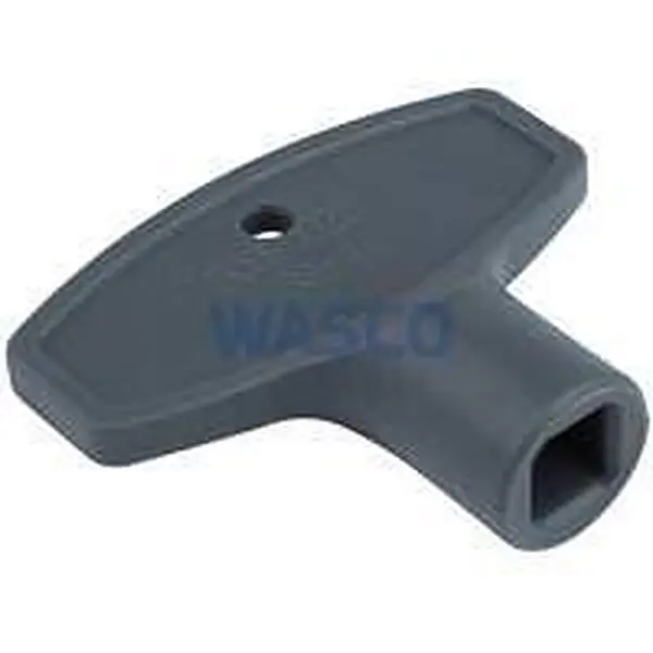 Geberit plastic key for facade plate combination and frost-free outdoor taps