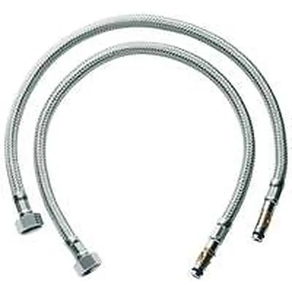Grohe flexible hoses with clip per 2 pcs chrome 443 mm p