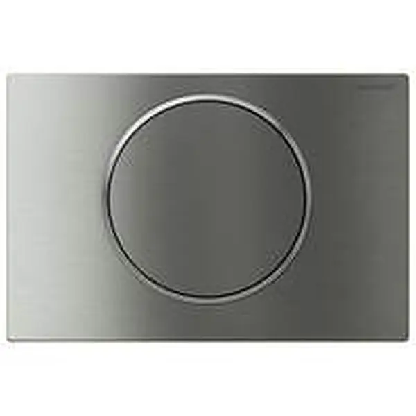 Geberit Sigma10 actuator plate 2-button Round locking, stainless steel brushed
