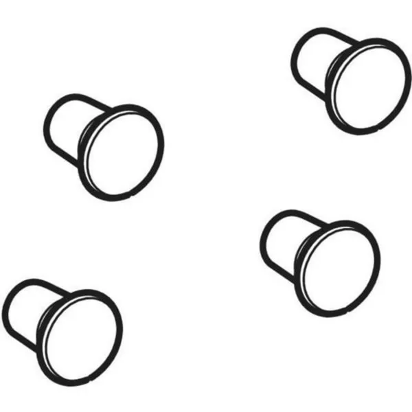 Geberit set of cover caps for frame lava