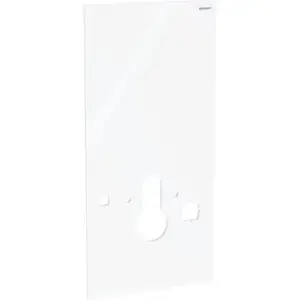 Geberit frontafwerking 114cm glas Wit voor Vloerstaande en wand-WC H101 242.384.SI.1