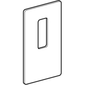 Geberit serviceluik wandkraan glas Zwart