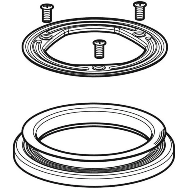 Geberit fixing flange with seal