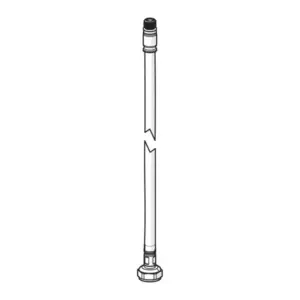 Hansa Drukslang, M10 x 1 x 3/8" 415 mm tbv Ligna