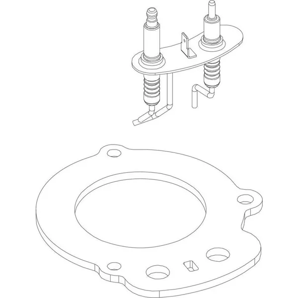 Bosch electrode set for e.g. 2300i HRC25/3 87379035360