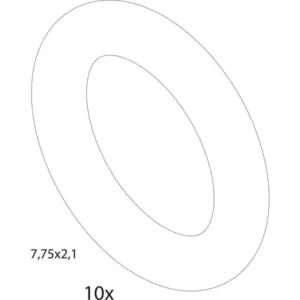 Bosch O-ring 10 stuks voor o.a. HRC II 35 (ZWBR35) 87102050800