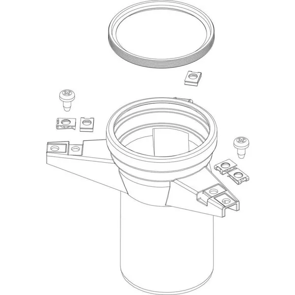 Bosch flue outlet stub for e.g. Condens 6000W (30HRCII HRVS75) 87107352960