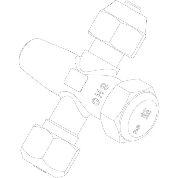 Buderus/Bosch valve 1/4" complete