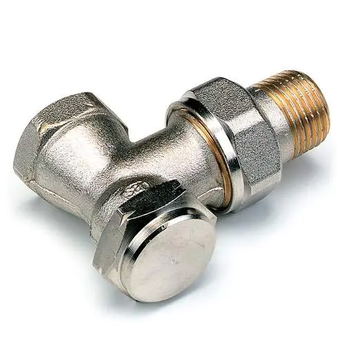 Comap lockshield valve angled ½" with locking and drain cock