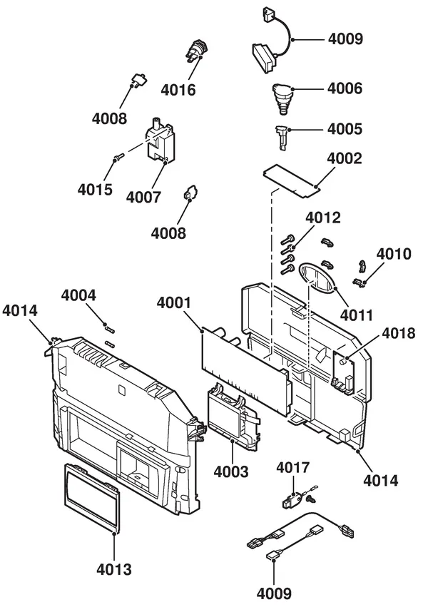 Exploded view Remeha Calenta 28C Combi CW4: Electrics