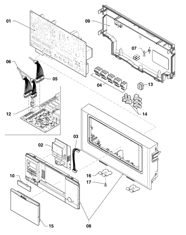 Exploded view Vaillant ecoCOMPACT VSC 306/4-5 90: Control box