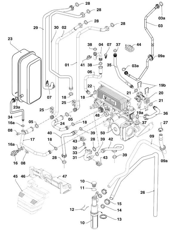 Exploded view Vaillant ecoCOMPACT VSC 306/4-5 150: Connection parts A
