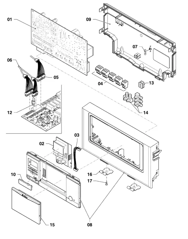 Exploded view Vaillant ecoCOMPACT VSC 306/4-5 150: Control box