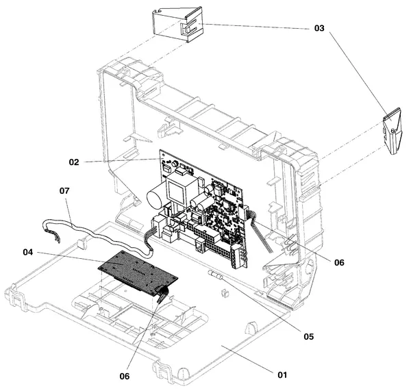Exploded view Vaillant ecoFIT pro VUW 356/6-3: Control box