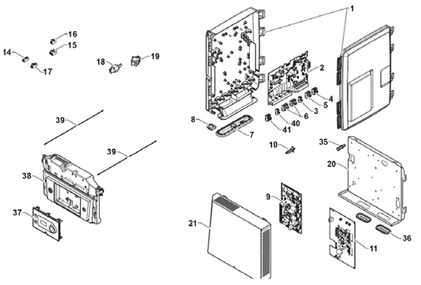 Exploded view Remeha Neptuna: Control panel