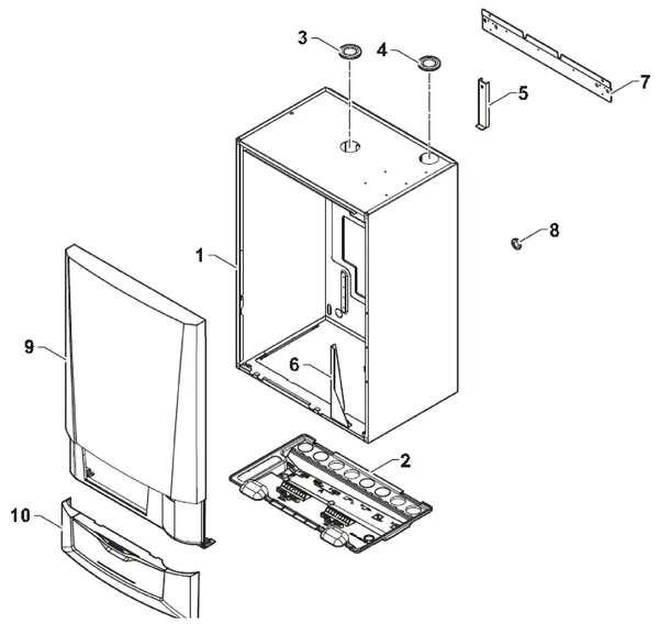 Exploded view Remeha Neptuna: Housing