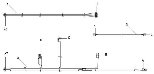 Exploded view Intergas Kombi Kompakt HR 28/24A: Bedradingen vanaf augustus 2015