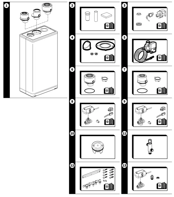 Exploded view Intergas Xtreme 24: Accessoires