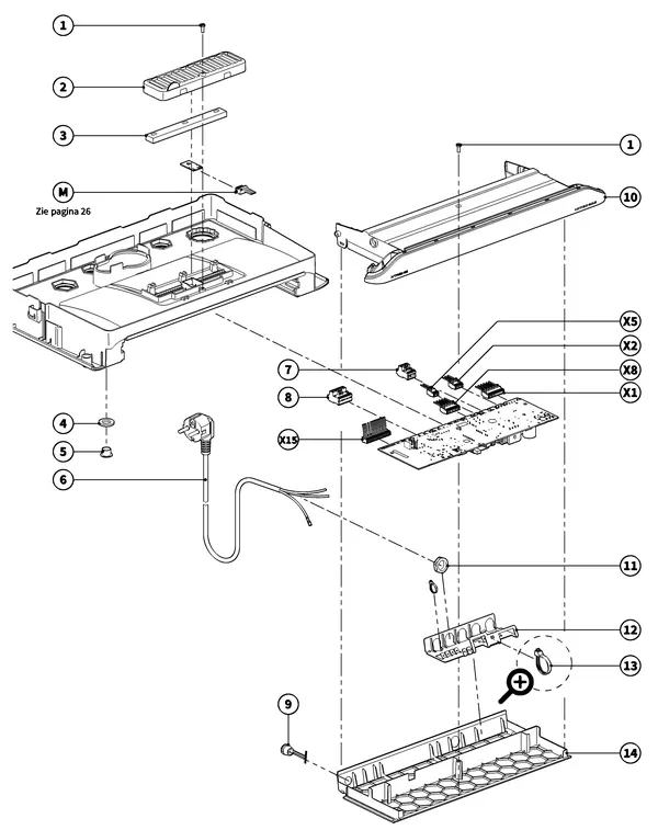 Exploded view Intergas Xtreme 30: Branderautomaat