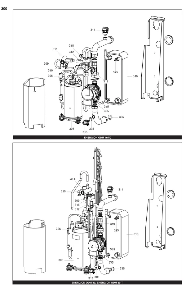 Exploded view Atag Energion ODM 50: Compressor