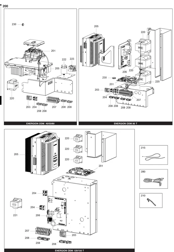 Exploded view Atag Energion ODM 80T: Elektrische componenten