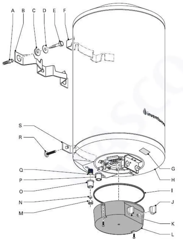Exploded view Inventum EDR 151 Comfort: Overview