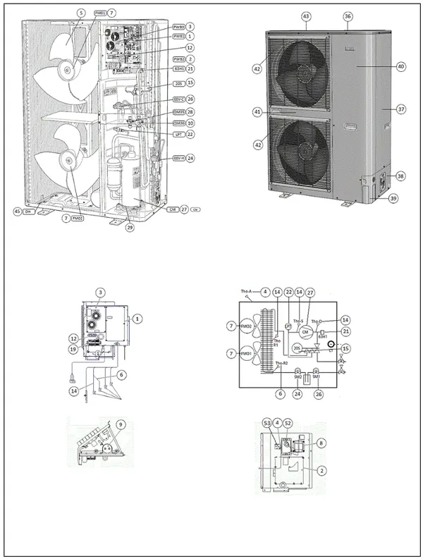 Exploded view Nibe AMS 10-16 | 064035: Overview