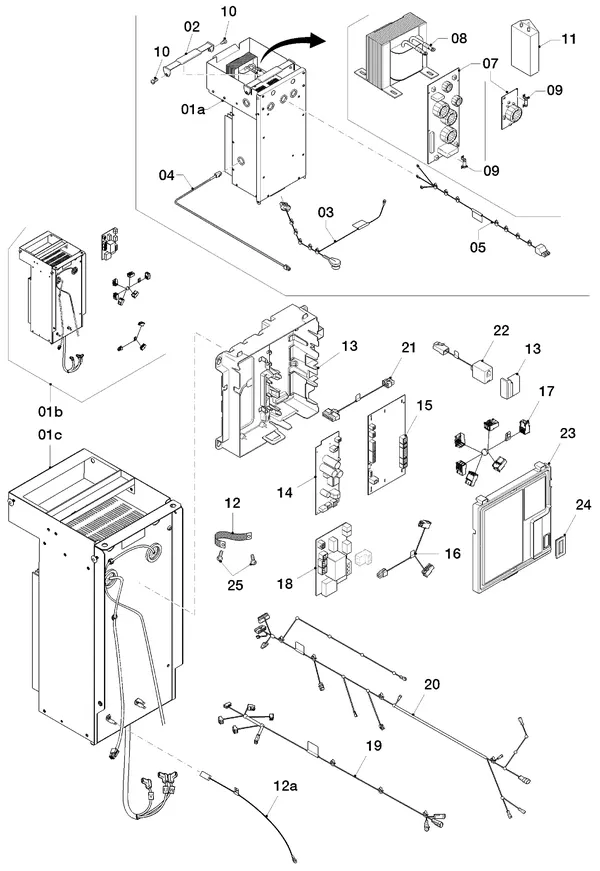 Exploded view AWB GeniaAir 5/2: Control box
