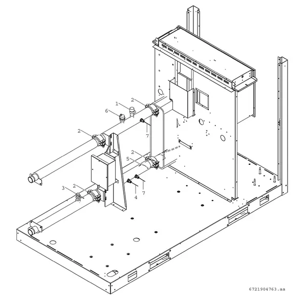 Exploded view Bosch Compress 3000 AWP (CS3000AWP 16): Standard