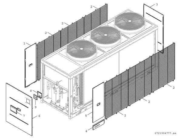 Exploded view Bosch Compress 3000 AWP (CS3000AWP 59): Plate