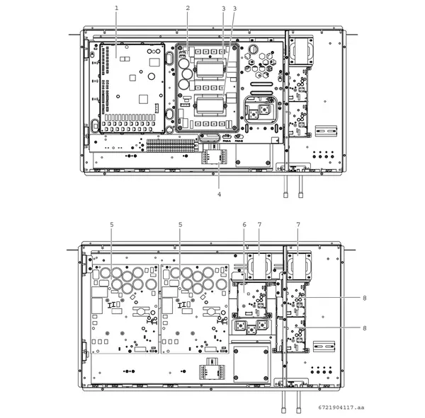 Exploded view Bosch Compress 3000 AWP (CS3000AWP 59): Controls