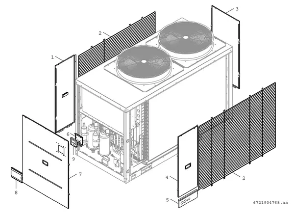 Exploded view Bosch Compress 3000 AWP (CS3000AWP 41 PC): Plate