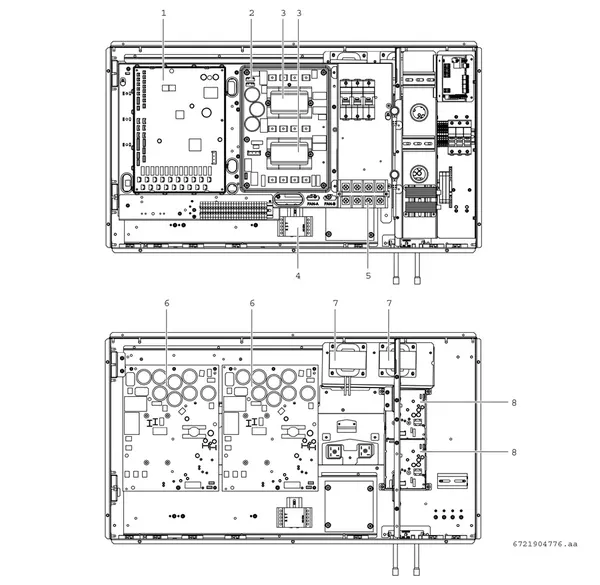 Exploded view Bosch Compress 3000 AWP (CS3000AWP 41 PC): Controls