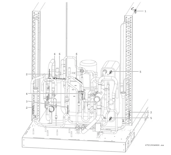 Exploded view Bosch Compress 3000 AWP (CS3000AWP 41 PC): Temperature sensor