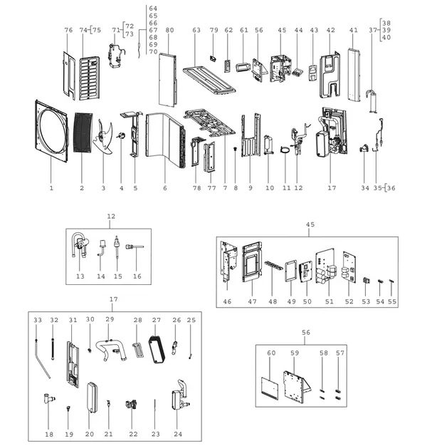 Exploded view Bosch Compress 2000 AWS (CS2000AWF 4 R-S): Overview 4