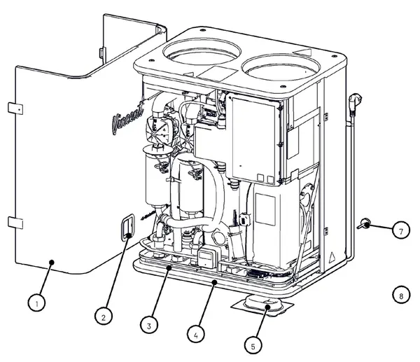 Exploded view Itho Daalderop Vincent Combi (03-00862): Housing