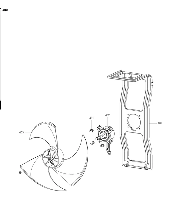Exploded view Atag Energion ODS 40: Ventilator