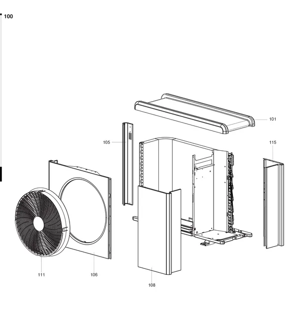 Exploded view Atag Energion ODS 50: Casing