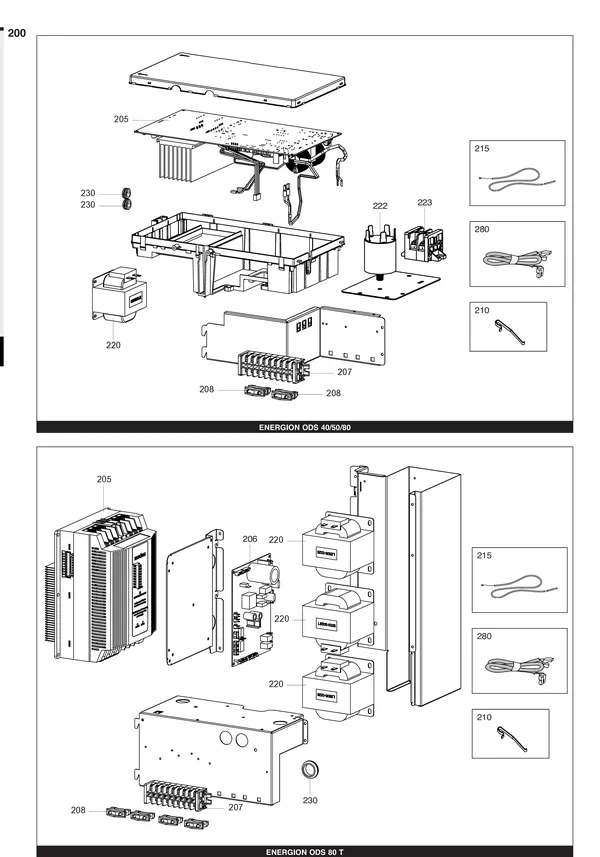 Exploded view Atag Energion ODS 80: Electrical components