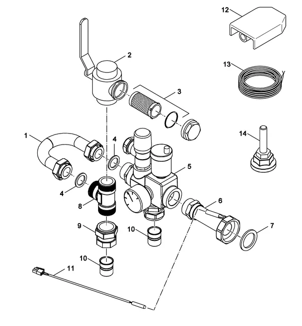 Exploded view Nefit (Bosch) IDU Split 2-6 T: Accessory