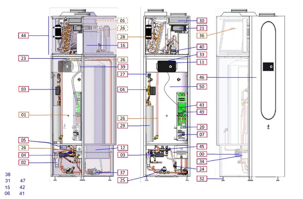Exploded view Inventum Modul-AIR Blue: Overview
