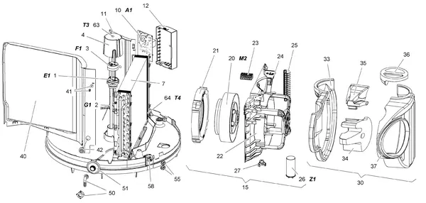 Exploded view Stiebel Eltron WWK 221, 301 ELECTRONIC FR (06/2014): Elektra