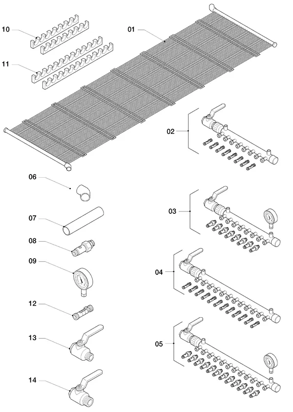 Exploded view Vaillant flexoTHERM VWF 117/4: Aardcollector