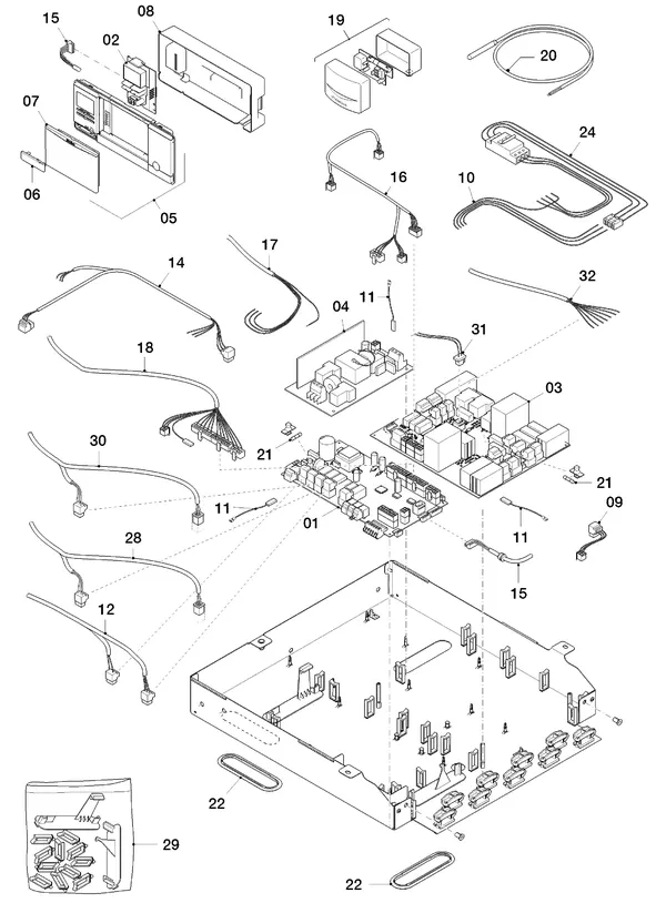 Exploded view Vaillant flexoTHERM VWF 157/4: Schakelkast