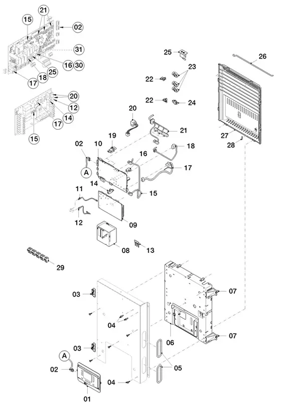 Exploded view Vaillant aroTHERM Split plus VWL 77/8.2 IS S1: Schakelkast
