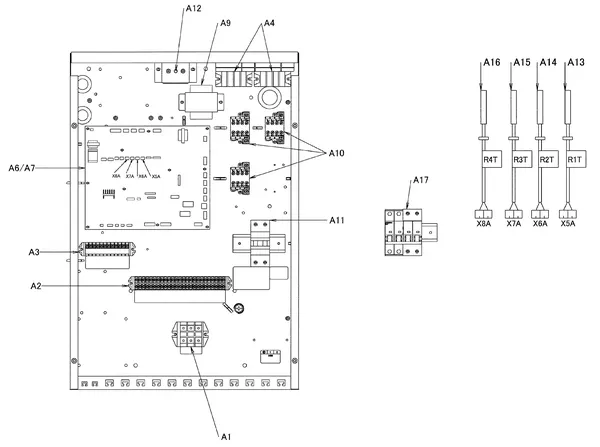 Exploded view Daikin EHBX08CB3V | wall-hung 8kW: Control box