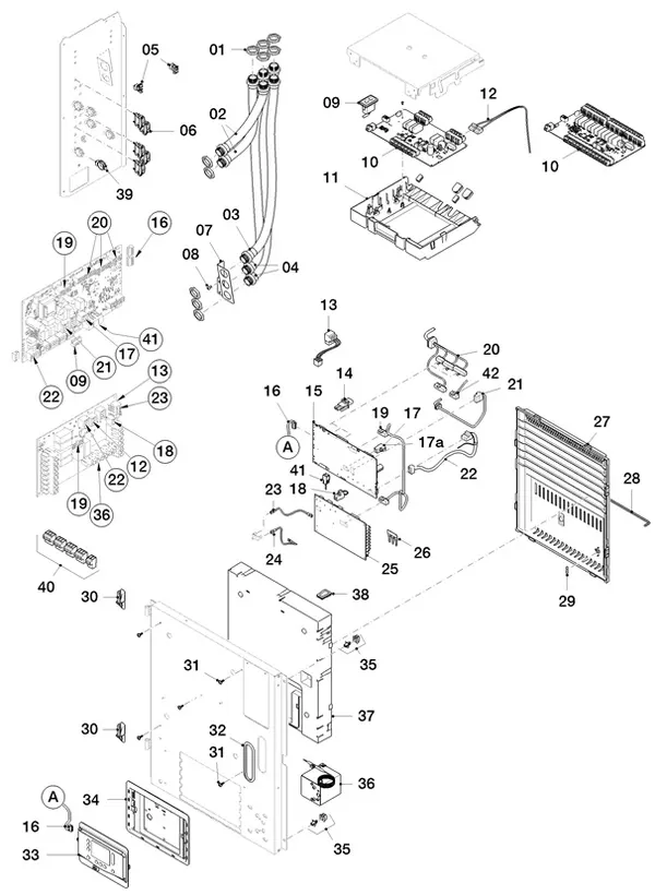 Exploded view Vaillant aroTHERM Split plus VWL 78/8.2 IS C2: Control box