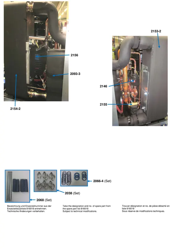 Exploded view Alpha Innotec WZSV 162K3M: Heat exchanger