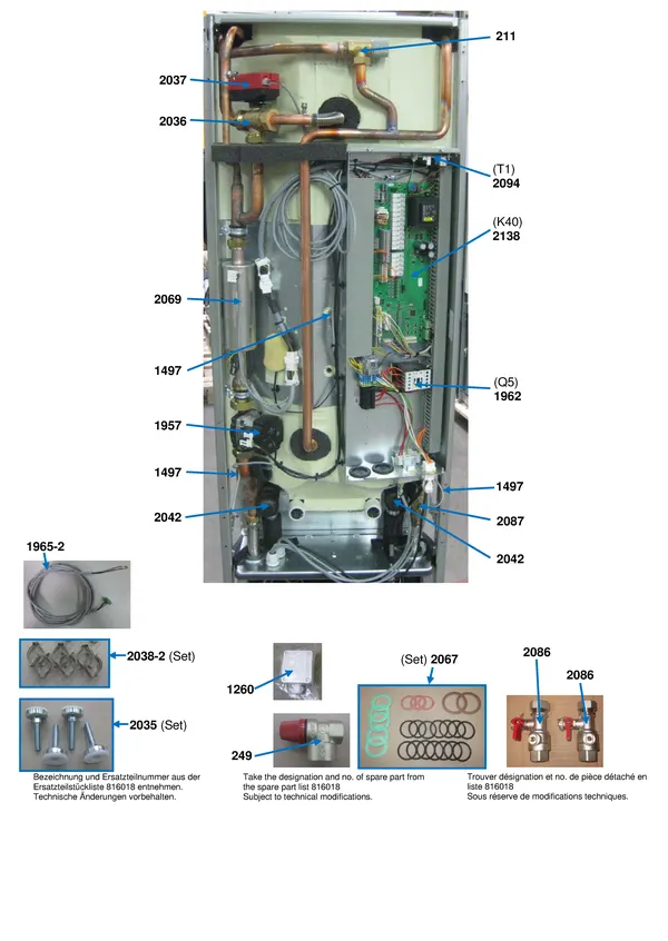 Exploded view Alpha Innotec WZSV 62K3M: Overview
