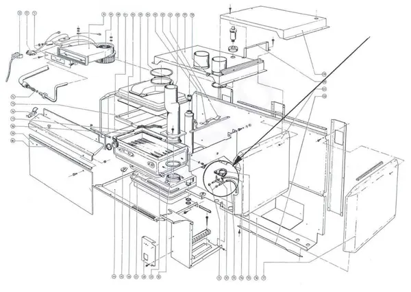 Exploded view Atag Blauwe Engel CMA 352: Overview